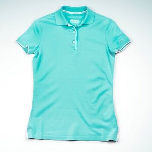 NEVER WORN RIVA Boat Brand Collared Top Unisex Turquoise